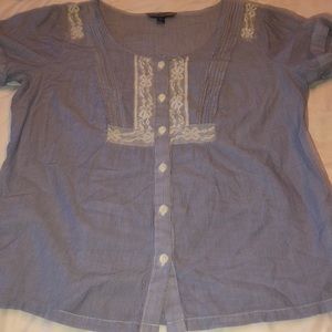 american eagle striped blouse